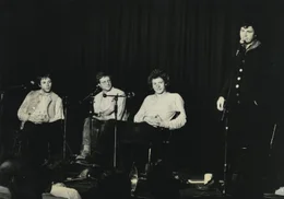 Gerhard Polt und die "Bierm&ouml;sl Blosn" in Mainz, 1981.