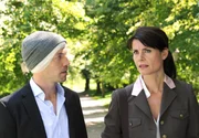 ARD STURM DER LIEBE FOLGE 1369, am Mittwoch um 15:10 Uhr im ERSTEN. Barbara (Nicola Tiggeler, r.) kann Markus' (Tobias D&uuml;rr, l.) Verd&auml;chtigungen nur schwer abwehren.
