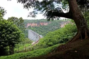 Mitten im Dschungel &uuml;berspannt der Gokteik-Viadukt eine 300m tiefe Schlucht.