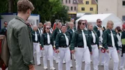 R&auml;uber begleitet den Spielmannszug Mutzschen zu den Landesmeisterschaften.