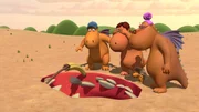 Ob Kokosnuss und Oskar wieder heile aus dem Schluckloch kommen? Ob Kokosnuss und Oskar wieder heile aus dem Schluckloch kommen?