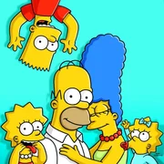 Eine fast ganz normale Familie: Lisa (l.), Marge (2.v.r.), Maggie (r.), Homer (2.v.l.) und Bart (oben) ...
