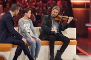 Kai Pflaume, Selma und David Garrett (v.l.n.r.) Kai Pflaume, Selma und David Garrett (v.l.n.r.)