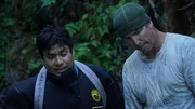 Dustin Hurt and Carlos Minor debrief after another dive.