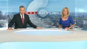 RTL-Chefredakteur Peter Kloeppel und Sport-Moderatorin Ulrike von der Groeben