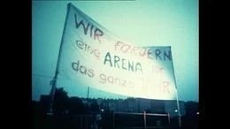 1976 haben Kulturschaffende in Sankt Marx den so genannten Auslandsschlachthof besetzt, um den geplanten Abriss zu verhindern und ein Kulturzentrum daraus zu machen.