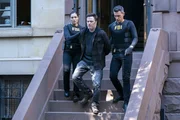 Pictured (L-R): Juliana Aid&eacute;n Martinez as Eva Ramos, Matt McTighe as Lyle Brewer, and John Boyd as Special Agent Stuart Scola.