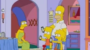 THE SIMPSONS: Marge implements a screen time limit for the whole family, all of whom easily adjust to the new lifestyle. However, Marge realizes that she is the one addicted Ð not her husband and children Ð in the ÒScreenlessÓ episode of THE SIMPSONS. THE SIMPSONS: Marge implements a screen time limit for the whole family, all of whom easily adjust to the new lifestyle. However, Marge realizes that she is the one addicted Ð not her husband and children Ð in the ÒScreenlessÓ episode of THE SIMPSONS.