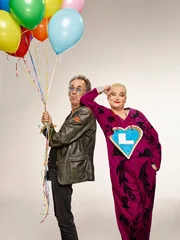 Die Moderatoren Hugo Egon Balder und Hella von Sinnen.