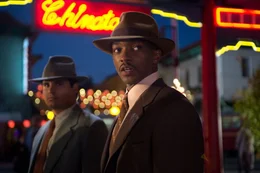 L-R: Officer Navidad Ramirez (Michael Pe&ntilde;a), Officer Coleman Harris (Anthony Mackie)