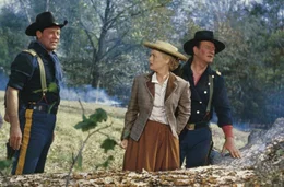 William Holden, Constance Towers, John Wayne