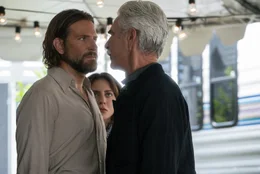 L-R: Jackson Maine (Bradley Cooper), Ally (Lady Gaga), Bobby (Sam Elliott)