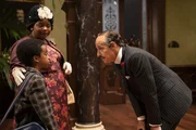 Gro&szlig;mutter (Ovtavia Spencer, oben); Heldenjunge (Jahzir Bruno, unten); Mr Stringer (Stanley Tucci, r.)