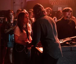 Lady Gaga (Ally), Bradley Cooper (Jackson Maine).