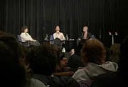 Gialu und Gazelle im Wiener Stadtkino bei einer Podiumsdiskussion mit Alexandra Stanic.