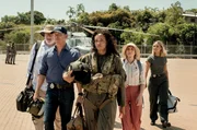 The team battles searing temperatures to investigate the death of a U.S. Marine corporal killed during a joint training exercise between U.S. and Australian troops. L-R: William McInnes as Forensic Pathologist Dr. Roy Penrose, Todd Lasance as AFP Liaison Officer Sergeant Jim 'JD' Dempsey, Olivia Swann as NCIS Special Agent Captain Michelle Mackey, Mavournee Hazel as Forensic Pathologist Bluebird 'Blue' Gleeson, and Tuuli Narkle as AFP Liaison Officer Constable Evie Cooper.