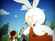 Benny Bunny weiß zunächst nicht, was geschehen ist: Entweder ist er riesengroß geworden oder Alice winzig klein. Es dauert eine Weile, bis er begreift, dass er immer noch seine normale Größe hat. Benny Bunny weiß zunächst nicht, was geschehen ist: Entweder ist er riesengroß geworden oder Alice winzig klein. Es dauert eine Weile, bis er begreift, dass er immer noch seine normale Größe hat.