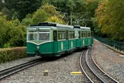 K&ouml;nigswinter, Nordrhein-Westfalen: Zahnradbahn auf dem Drachenfels.
