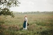 Anna Maria M&uuml;he im Kost&uuml;m als Martha Vogeler, kurz vor Beginn der Dreharbeiten