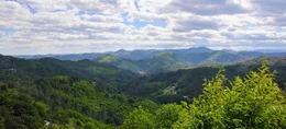 Landschaftspanorama der Cevennen.