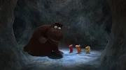 Als Kokosnuss, Matilda und Oskar auf den riesigen Balduin treffen, f&auml;llt ihnen ein Stein vom Herzen. Gemeinsam mit ihm haben sie weniger Angst in der H&ouml;hle.