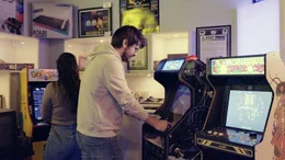 Arcade Spiele im Computerspielemuseum.