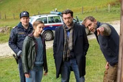 v.li.: Ferdinand Franz (Holger Schober), Sandra Mohr (Miriam Stein), Sascha Bergmann (Hary Prinz), Veit Schindler (Julian Weigend)
