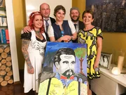 V.l.: Sina, Klaus, Maria, Thorsten und Gastgeberin Anna-Maria