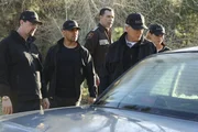 L-R: McGee (Sean Murray); Torres (Wilmer Valderrama); Sheriff Greg Pearson (Robert Mammana); Gibbs (Mark Harmon); Bishop (Emily Wickersham) L-R: McGee (Sean Murray); Torres (Wilmer Valderrama); Sheriff Greg Pearson (Robert Mammana); Gibbs (Mark Harmon); Bishop (Emily Wickersham)