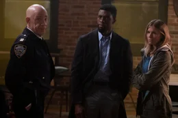 L - R: Captain McKenna (J.K. Simmons), Sienna Miller, Frankie Burns (Sienna Miller)