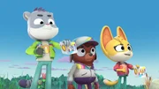 v.li.: Sam, Cubby, Kit