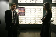 Dr. Brennan (Emily Deschanel); Booth (David Boreanaz)