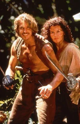 Shaw (Matthew Modine, l.), Morgan (Geena Davis, r.).