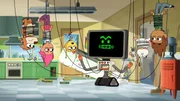 Klaus baut einen Computer, um das Gezanke der Familie beim neuen Computerspielen zu verhindern. Beim kleinsten Anzeichen eines Streites sperrt er das Spiel f&uuml;r eine Stunde. Doch durch eine Fehlfunktion geht der Roboter pl&ouml;tzlich auf die Familie los.