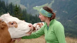 Landwirtin Stefanie Rieblinger. Weiteres Bildmaterial finden Sie unter www.br-foto.de.