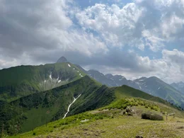 Grat auf dem Ein&ouml;dsberg in den Allg&auml;uer Hochalpen.