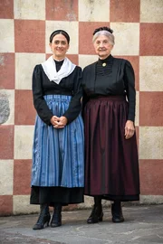 Reenactment - Vor dem Schloss Friedburg.