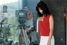 Sophie Marceau bei den Dreharbeiten.