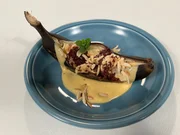 Hans-J&ouml;rg Bachmeier kocht gegrillte Banane mit Mandeln, Schokolade und Wei&szlig;bier.