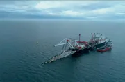 Verlegeschiff Nord Stream 2 auf der Ostsee.