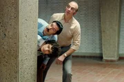 v.u. Rémy Bidaut (Quentin Dolmair), Didier Mathure (Melvil Poupaud) und Marcel Bénes (Michel Vuillermoz) v.u. Rémy Bidaut (Quentin Dolmair), Didier Mathure (Melvil Poupaud) und Marcel Bénes (Michel Vuillermoz)
