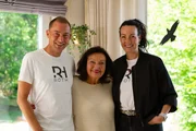 Alice (Mitte) mit ihrem Kindern Kathrin und Felix.