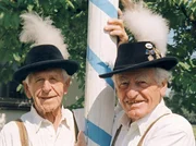 Die Maibaumr&auml;uber-Br&uuml;der Georg und Valentin Bauer.