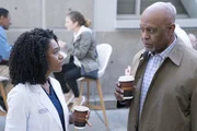 Noch ahnen Maggie (Kelly McCreary, l.) und Richard (James Pickens Jr., r.) nicht, dass Meredith schon bald mit einer Erpressung zu k&auml;mpfen hat ...