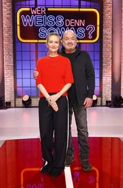 Die Kandidat:innen dieser Sendung: Schauspielerin Stefanie Stappenbeck (l.) und Schauspieler Florian Martens (r.)