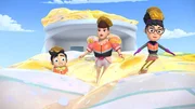 v.li.: Sir Steel, Lady Fluffpot, Professor Scratch
