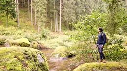 Stefano Bernardin in der Uttissenbachschlucht.