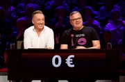 Rateteam-Kapit&auml;n Elton (r.) mit dem Musiker Dirk Berns (l.), Mitglied des Schlager-Duos "Die Schlagerpiloten".