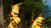 Eine tolle Idee der Tomatodons, die Bananaraptoren einfach abzuschlecken. Eine tolle Idee der Tomatodons, die Bananaraptoren einfach abzuschlecken.