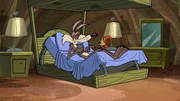 v.li.: Wile E. Coyote, Squeaks the Squirrel